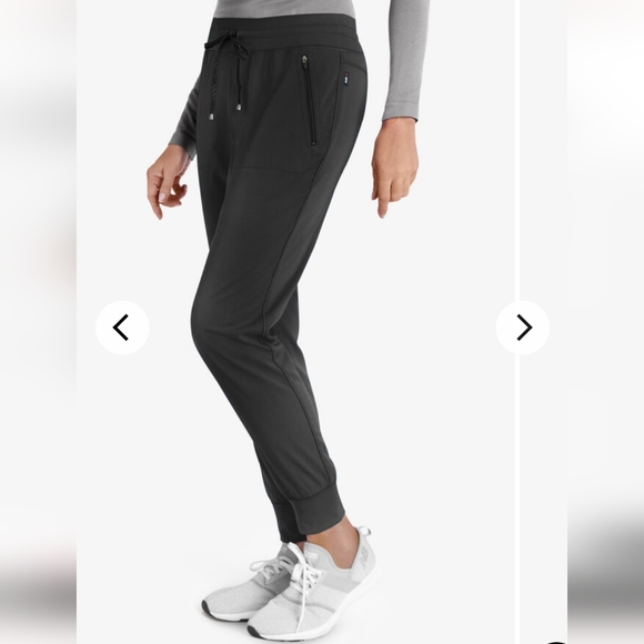NEW WITH TAGS Greys anatomy black XL petite Scrub pants jogger style - Picture 3 of 12